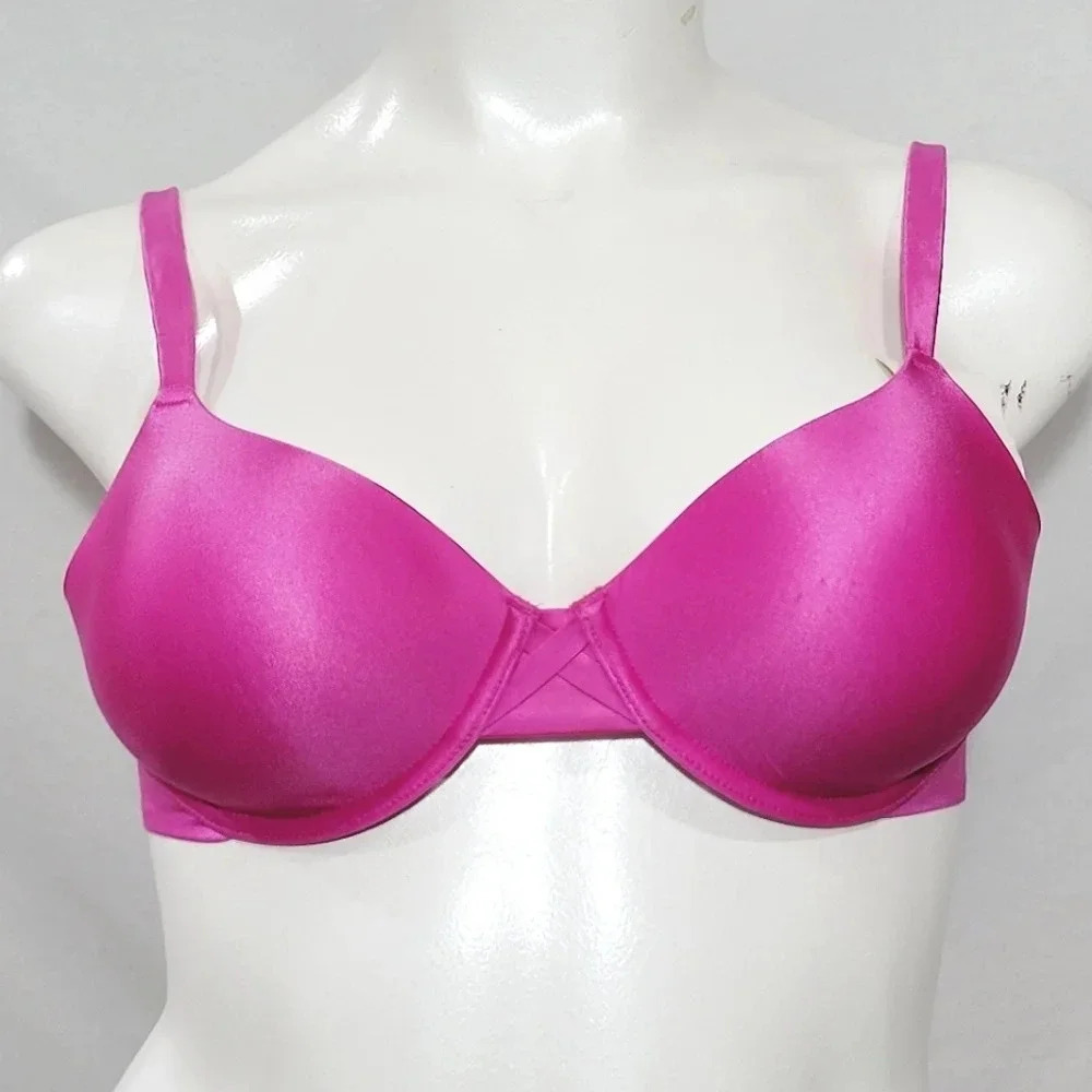 34C Hanes HC11 Criss Cross Lift Underwire Bra Bright Pink  New with Tags‎